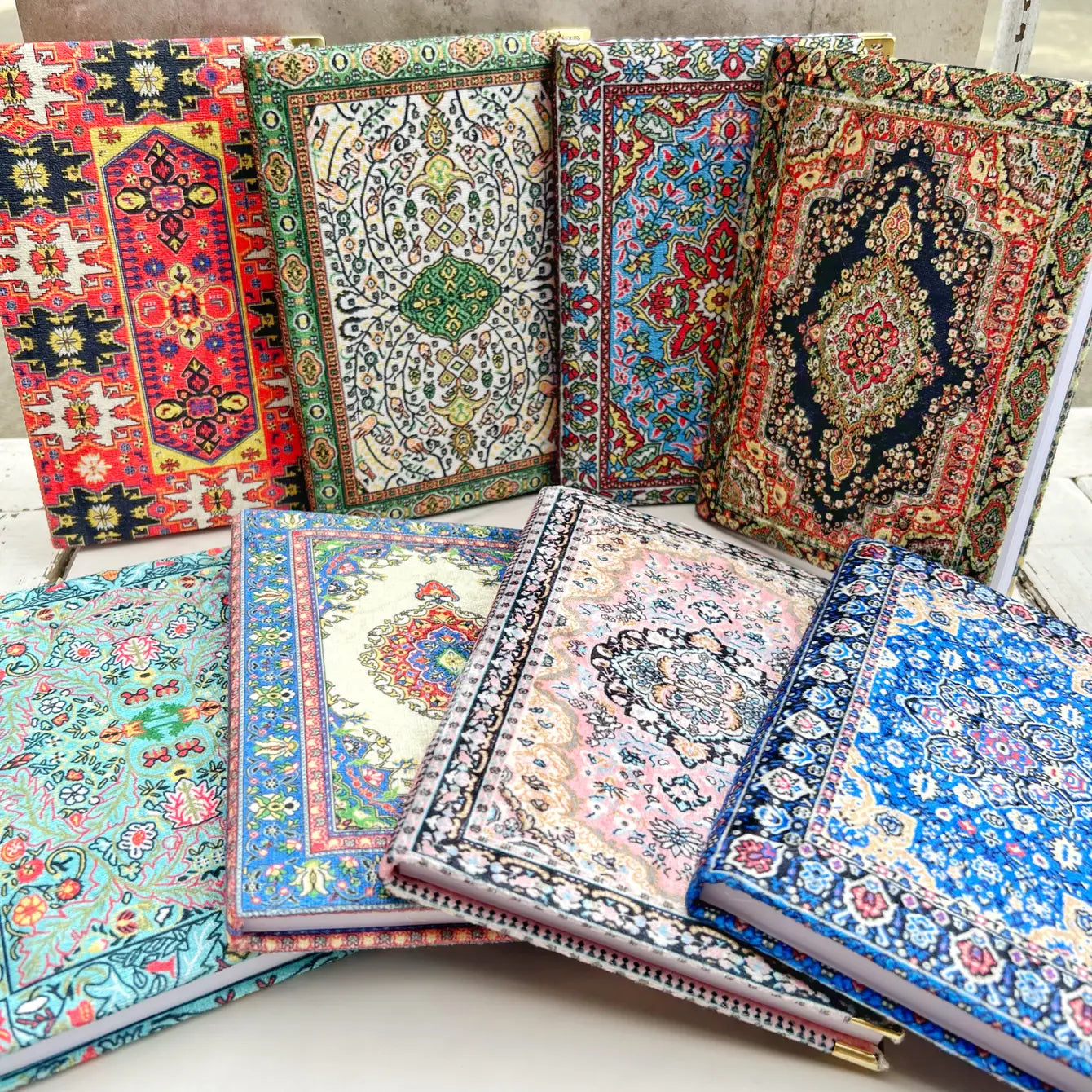 Large Magical Rug Kilim Design Journal - Assortment - 8pcs