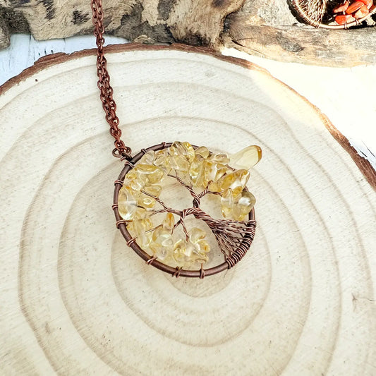 Cooper Tree of Life Necklace - Assortment 6 Pcs