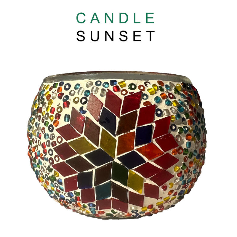 DIY Turkish Mosaic Candle Holder Kit - 4 Kits