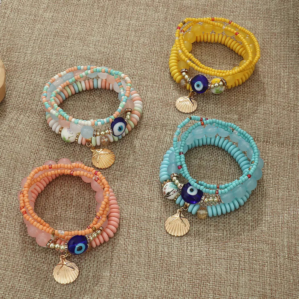 Boho Protection Stack Layering Bracelet Set - Assortment