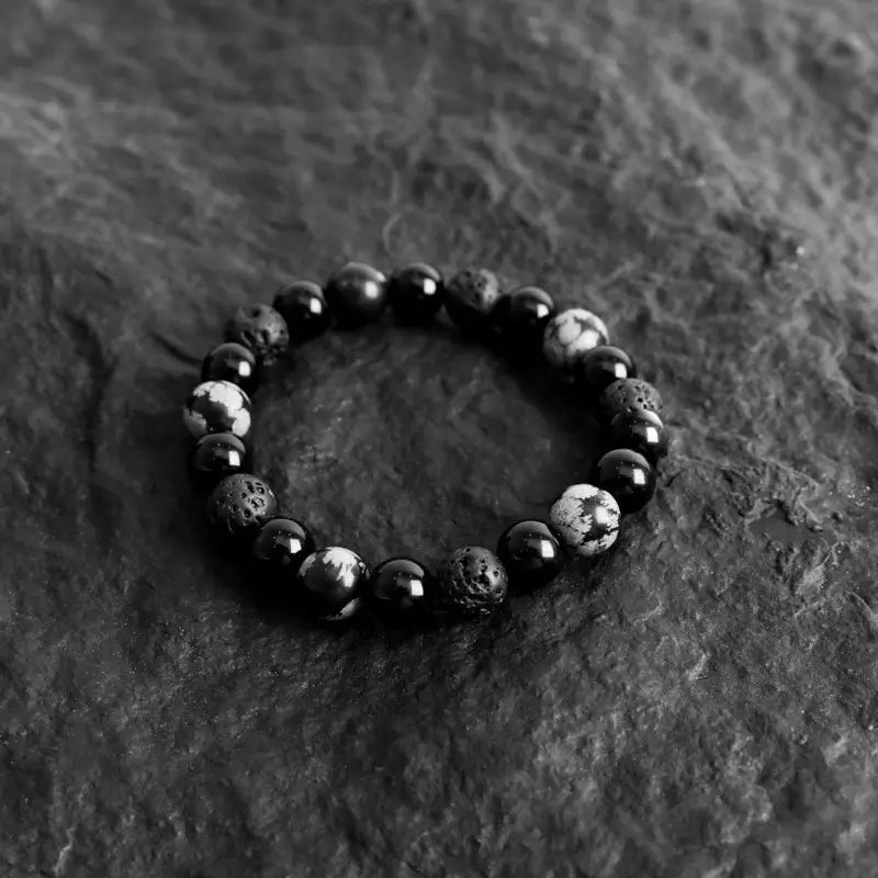 Black Power Bracelet - 12 Pcs