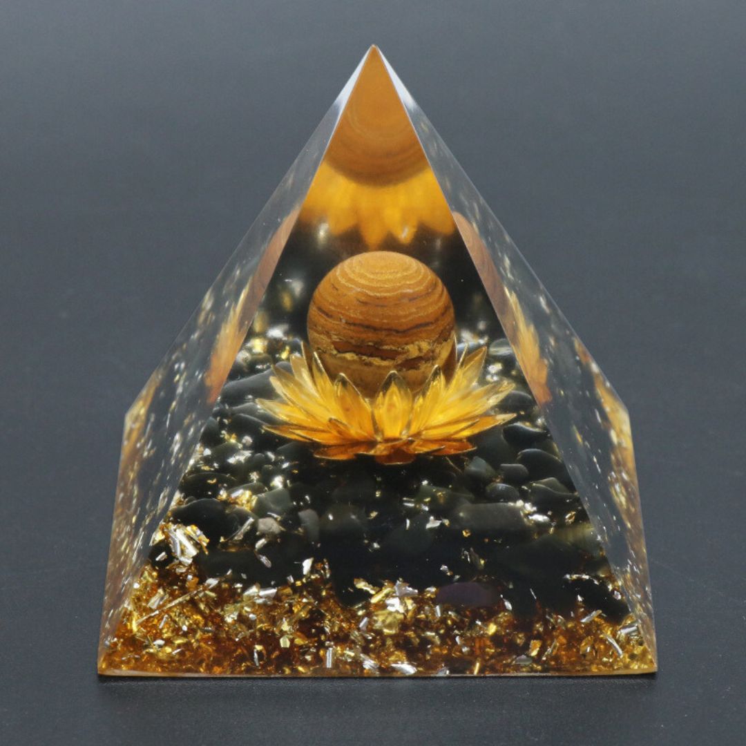 Crystal Sphere Orgonite 6cm - Assortment 8 pcs