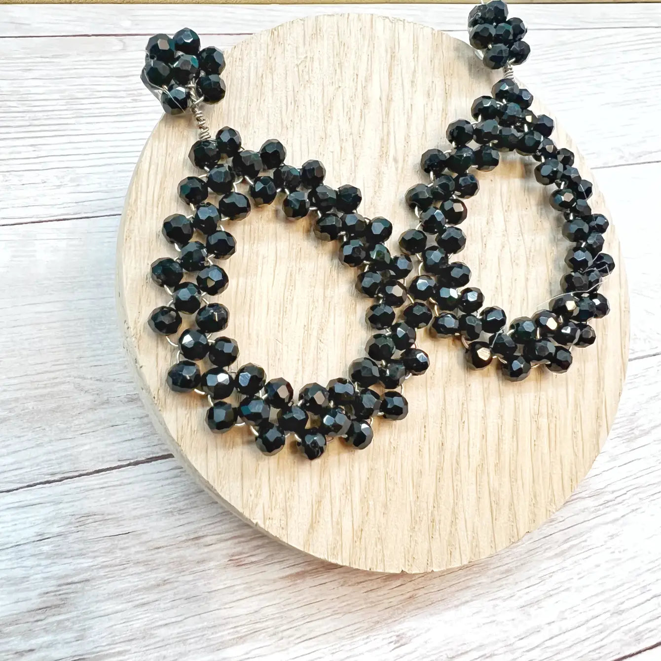 Handmade Hollow Teardrop Bead Earrings - Assortment 9 Pairs
