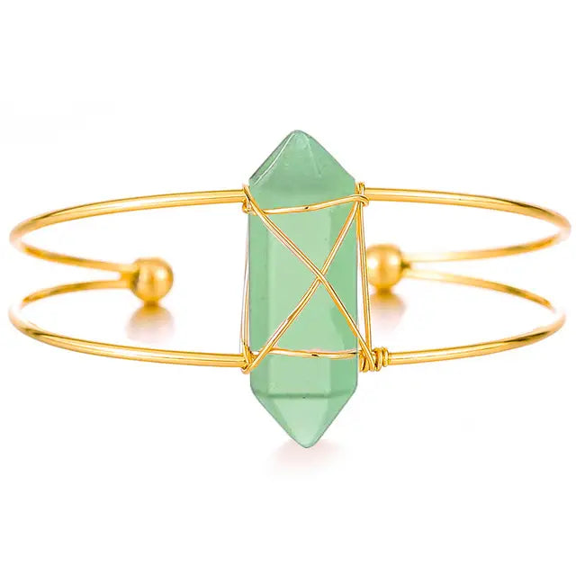 Crystal Cuff Bracelet - Assortment 10 Pcs