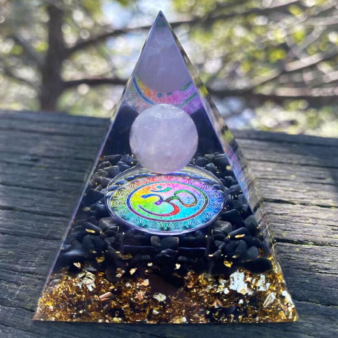 Crystal Sphere Orgonite 6cm - Assortment 8 pcs