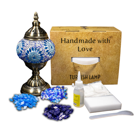 DIY Turkish Mosaic Table Lamp Home Kit - 4 Kits