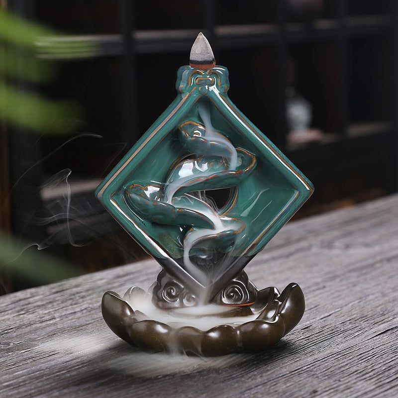Ceramic Zen Flow Incense Holder - 4Pcs