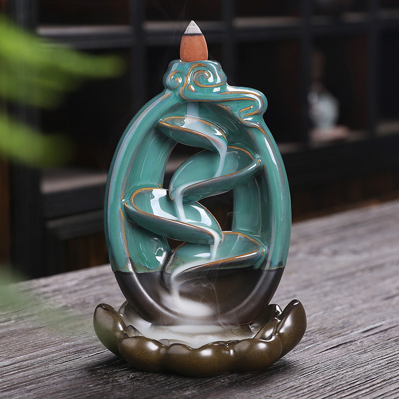 Ceramic Zen Flow Incense Holder - 4Pcs