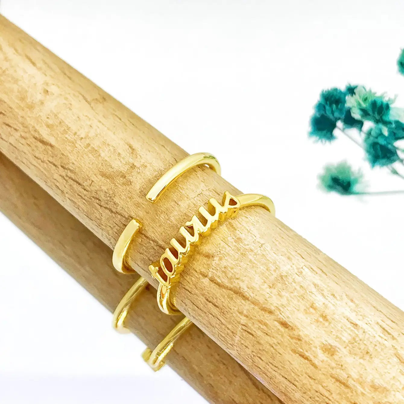 Zodiac Gold Rings - 24 Pcs