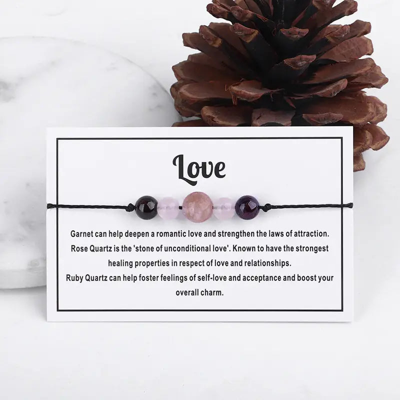 Energy Mantra Bracelets -Love- 6 Pcs