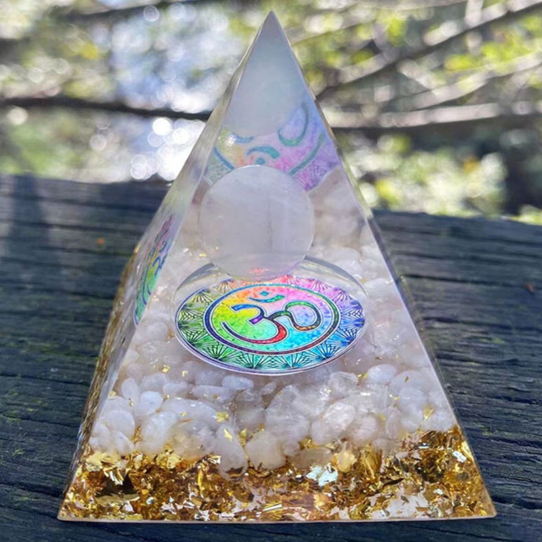 Crystal Sphere Orgonite 6cm - Assortment 8 pcs