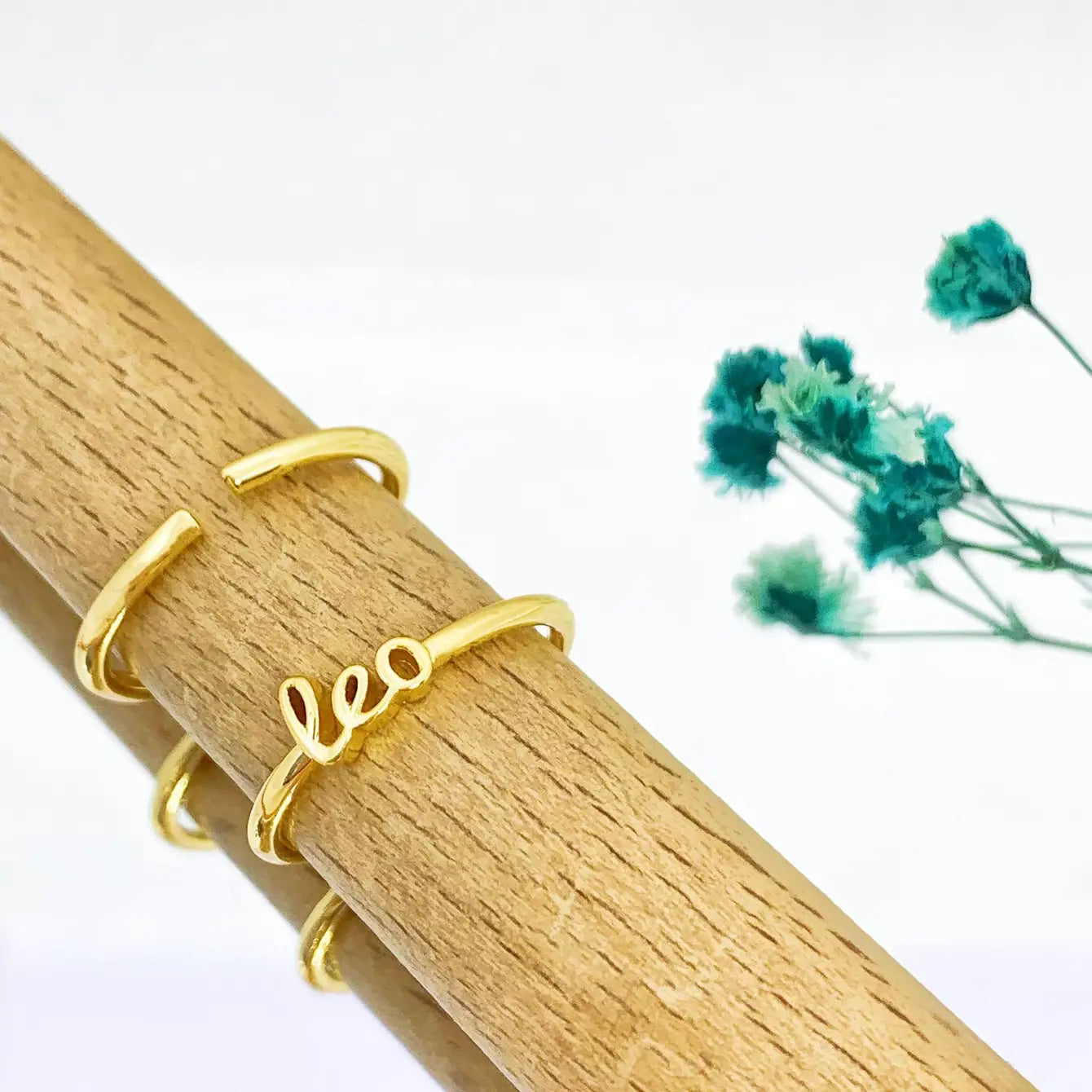 Zodiac Gold Rings - 24 Pcs