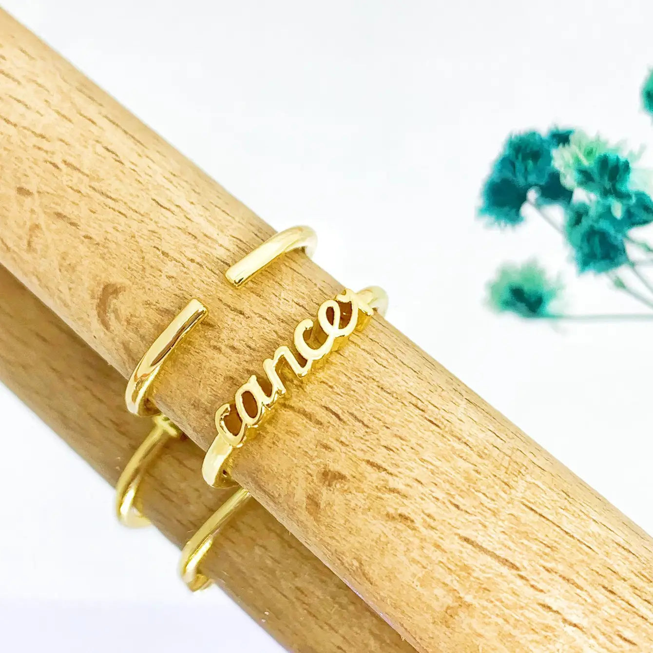 Zodiac Gold Rings - 24 Pcs