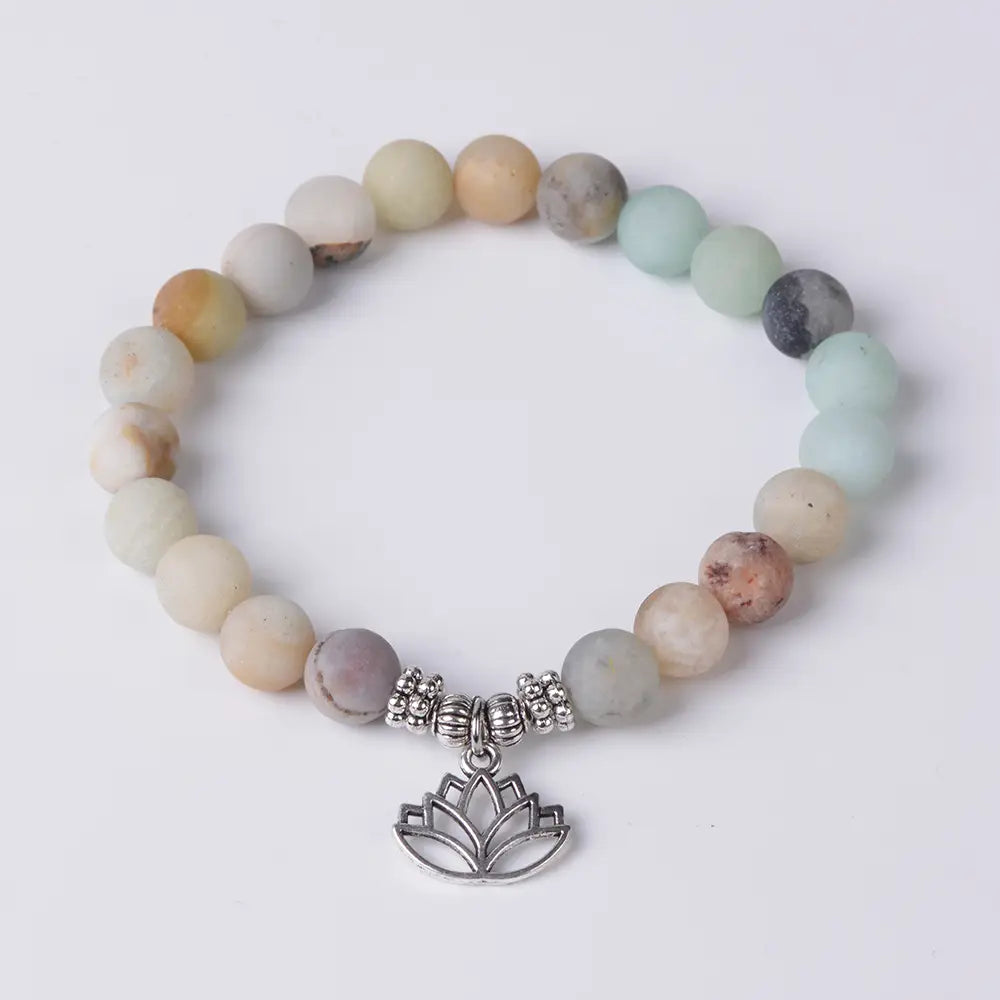 Amazonite Healing Yoga Bracelet - 12 Pcs