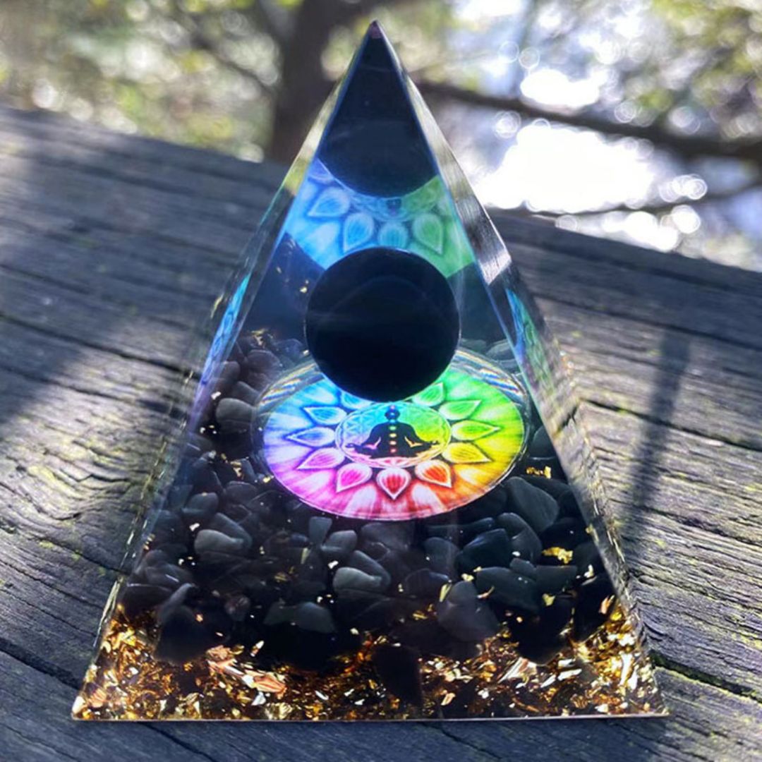 Crystal Sphere Orgonite 6cm - Assortment 8 pcs