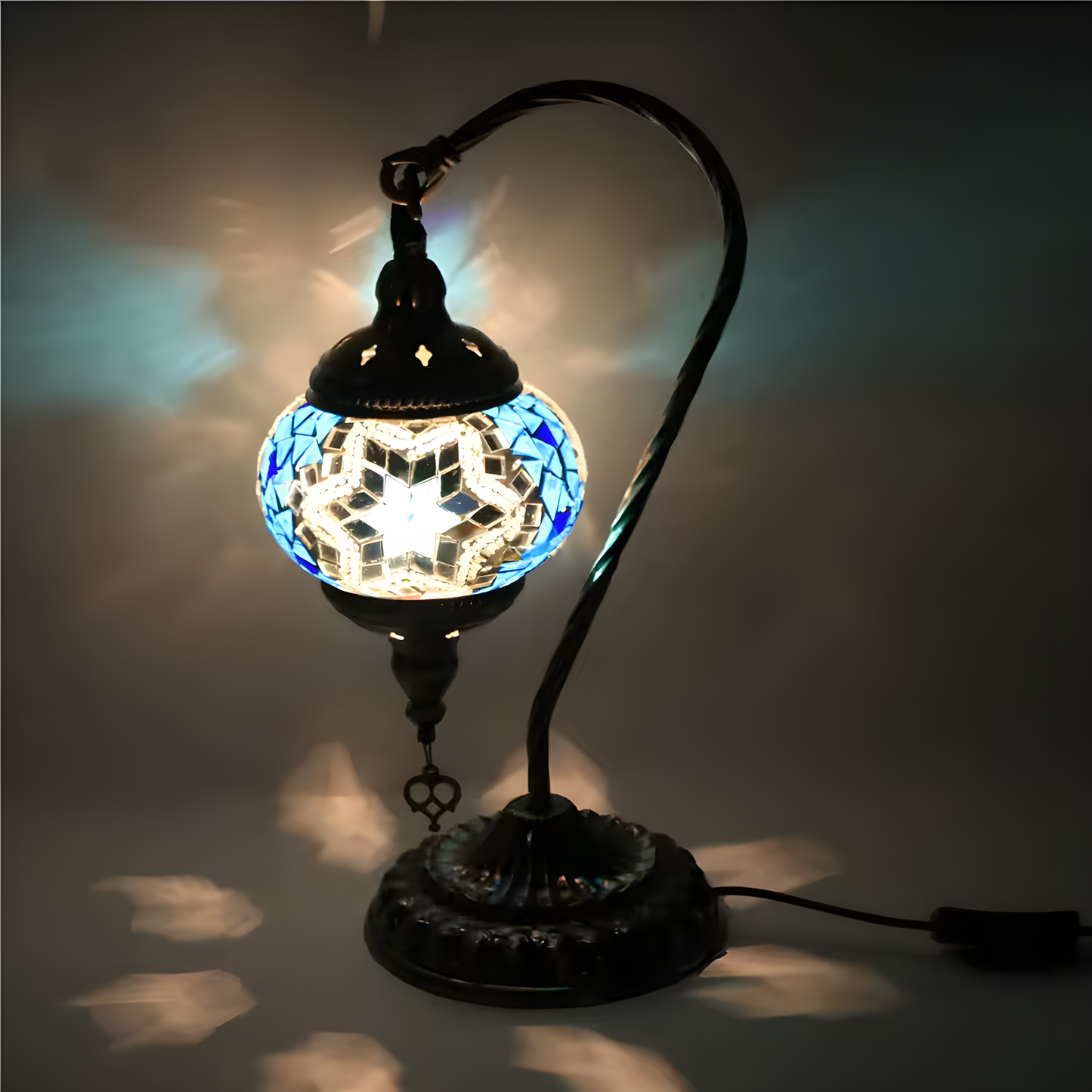 DIY Turkish Mosaic Swan Neck Table Lamp Home Kit - 4 Kits