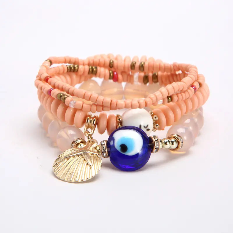 Boho Protection Stack Layering Bracelet Set - Assortment