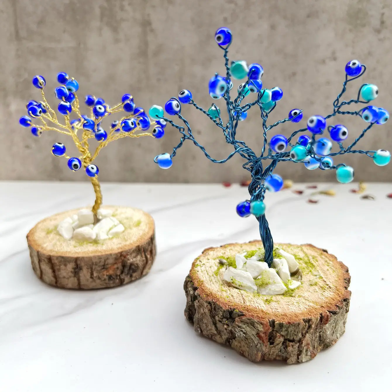 Gemstone Evil Eye Protection Tree - Assortment - 6 pcs