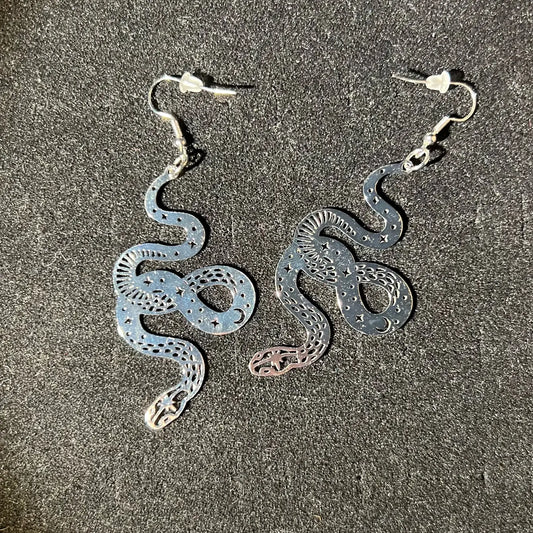 Snake Slithering Earrings - 12 Pairs