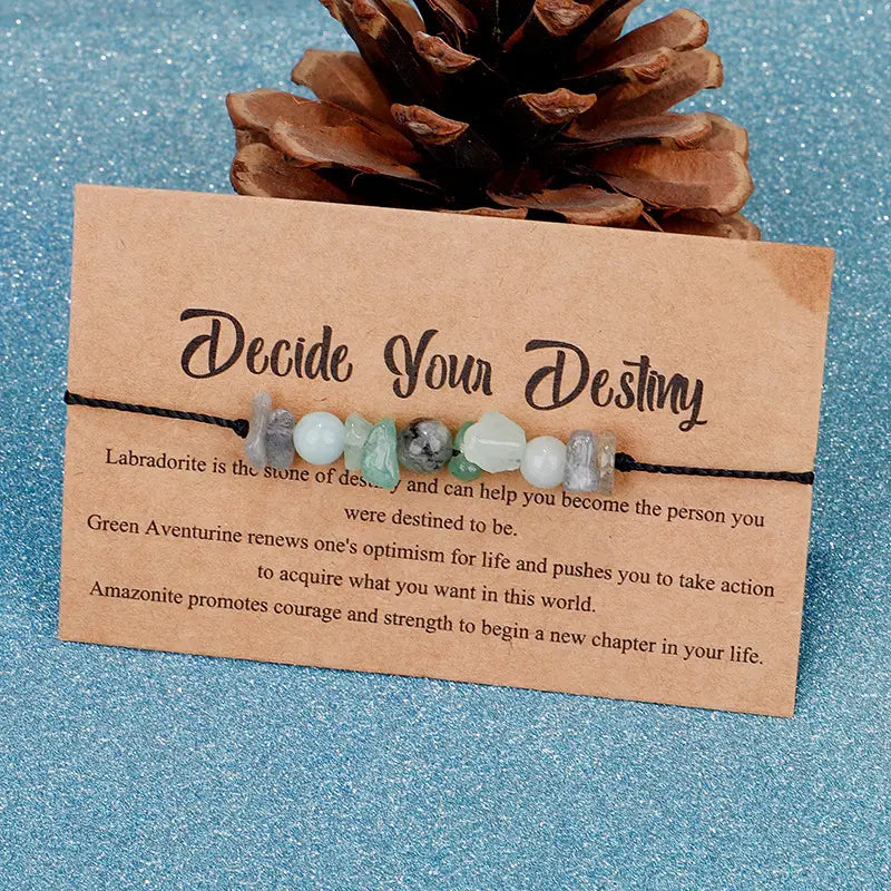Motto Bracelets-Decide Your Destiny-6 Pcs