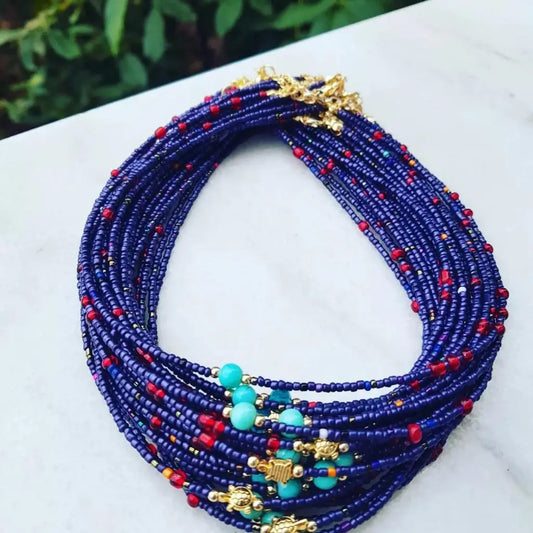 Multi Beaded Seed Necklace-Assortment 20 Pcs -TikTok Item