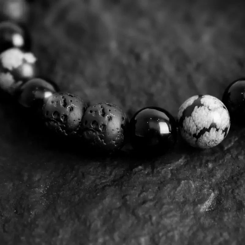 Black Power Bracelet - 12 Pcs