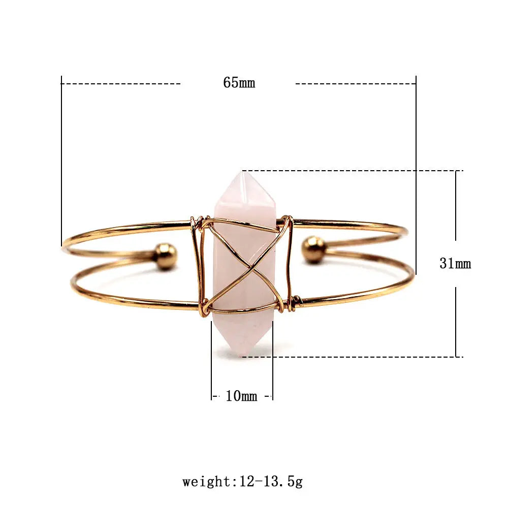 Crystal Cuff Bracelet - Assortment 10 Pcs