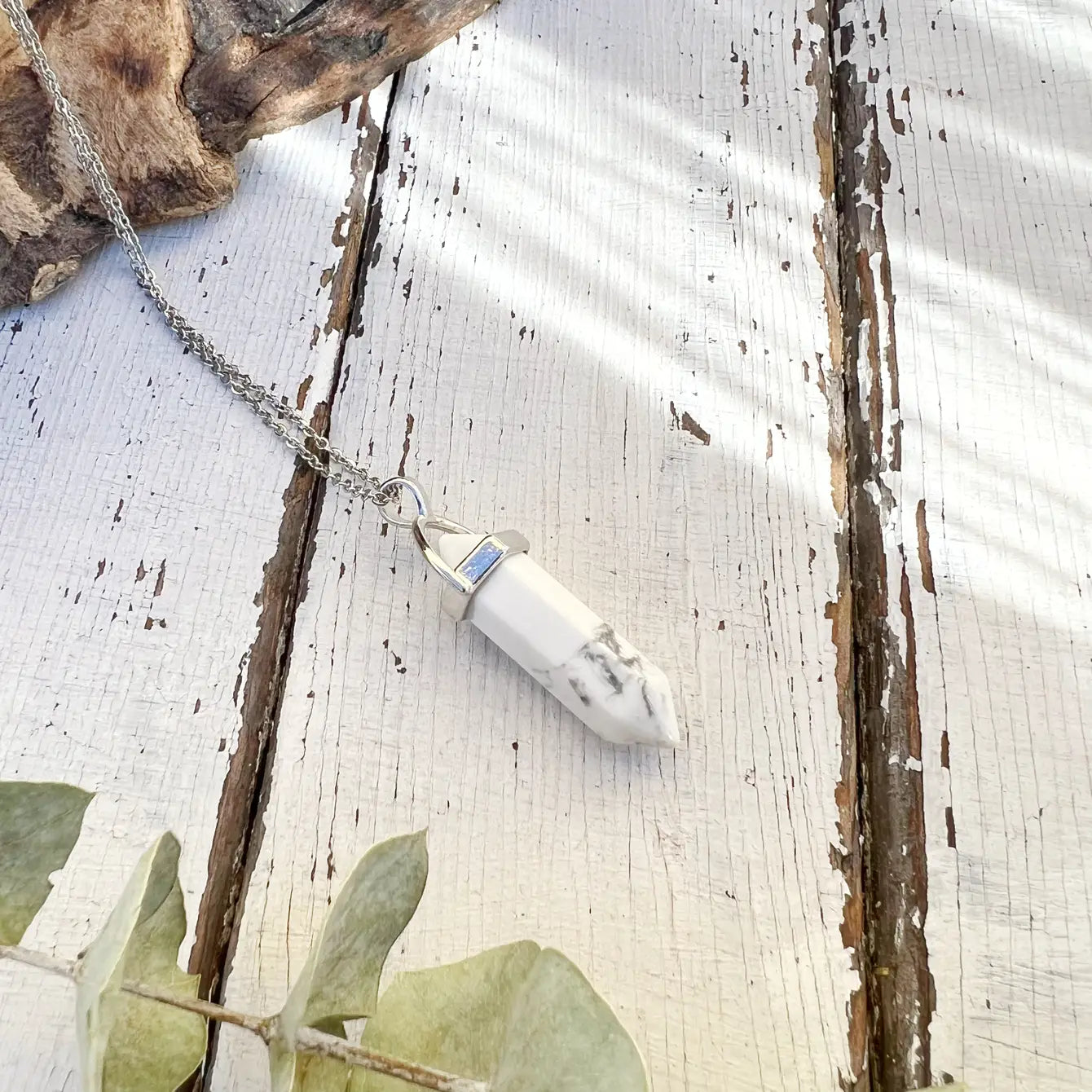 Gemstone Bullet Necklace - Assortment 12 Pcs