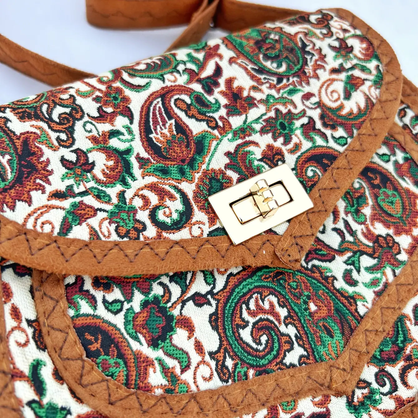 Paisley Bohemian Crossbody Chic Purse - Assortment of 8 Pcs