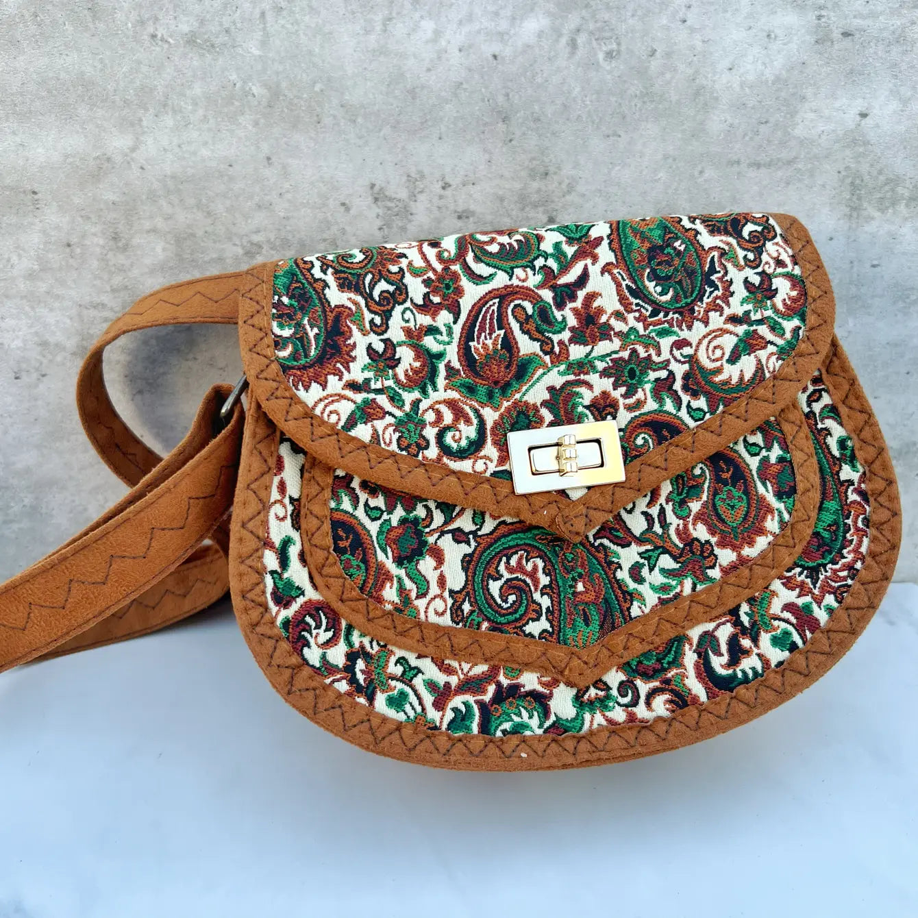 Paisley Bohemian Crossbody Chic Purse - Assortment of 8 Pcs