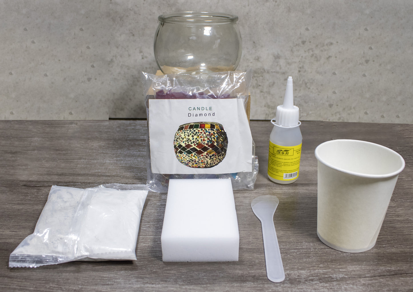 DIY Turkish Mosaic Candle Holder Kit - 4 Kits