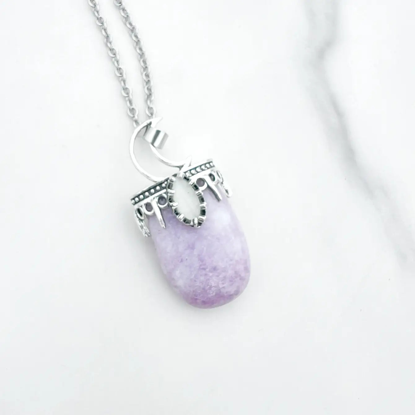 Crystal Celestial Moon Necklace- 10 pcs
