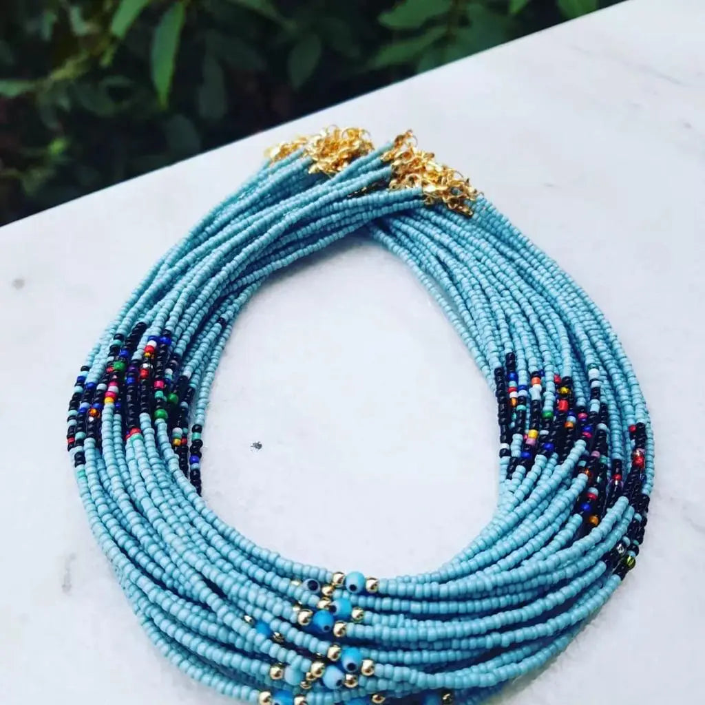 Multi Beaded Seed Necklace-Assortment 20 Pcs -TikTok Item