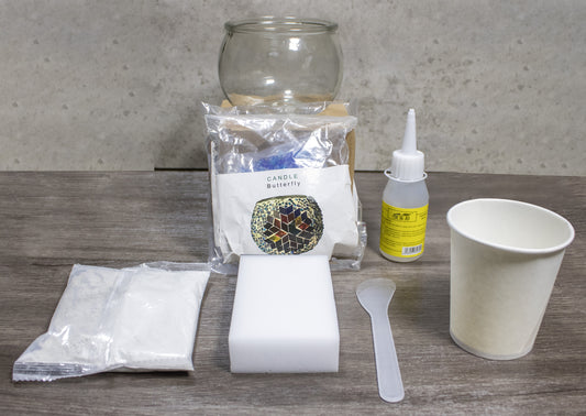DIY Turkish Mosaic Candle Holder Kit - 4 Kits