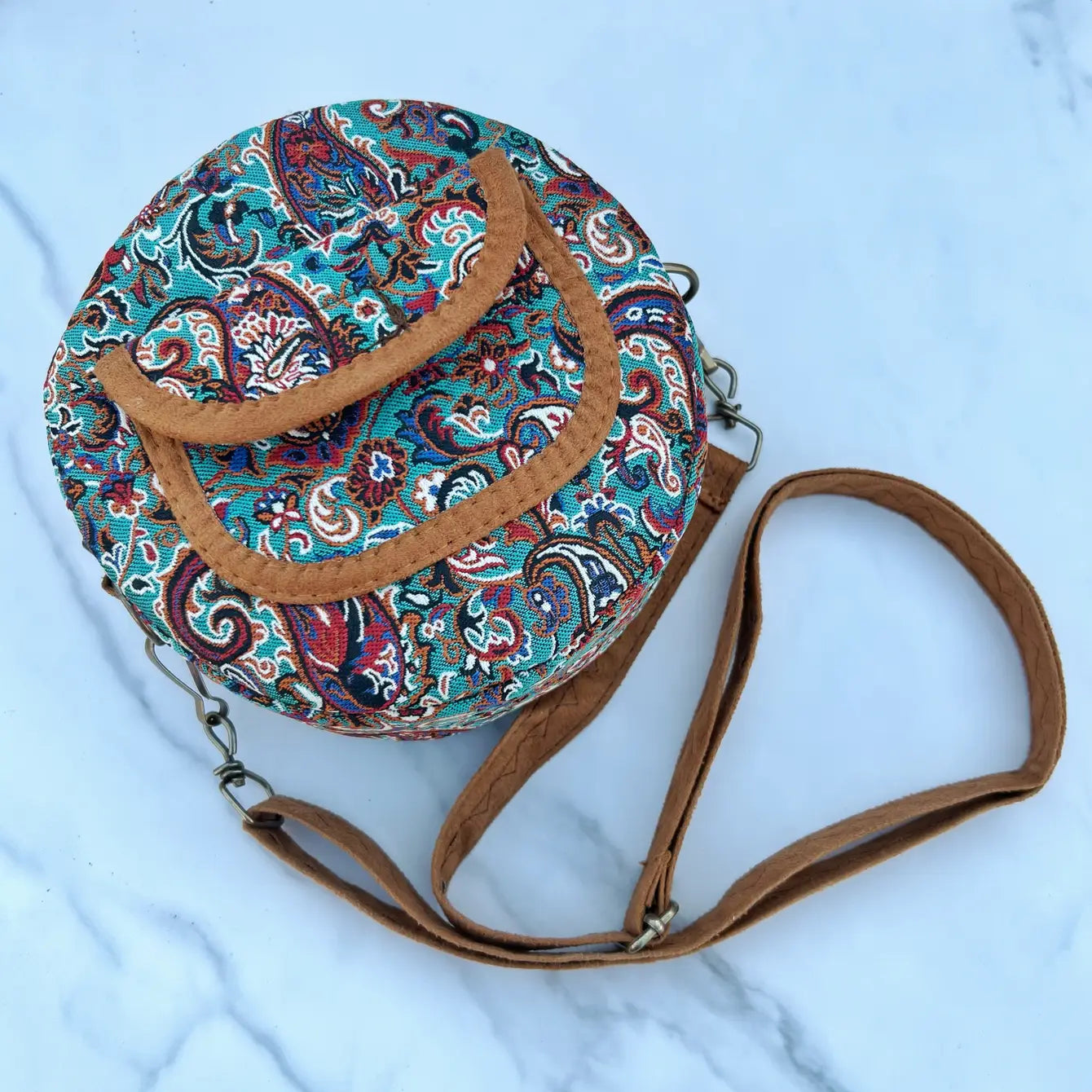 Paisley Bohemian Crossbody Chic Purse - Assortment of 8 Pcs