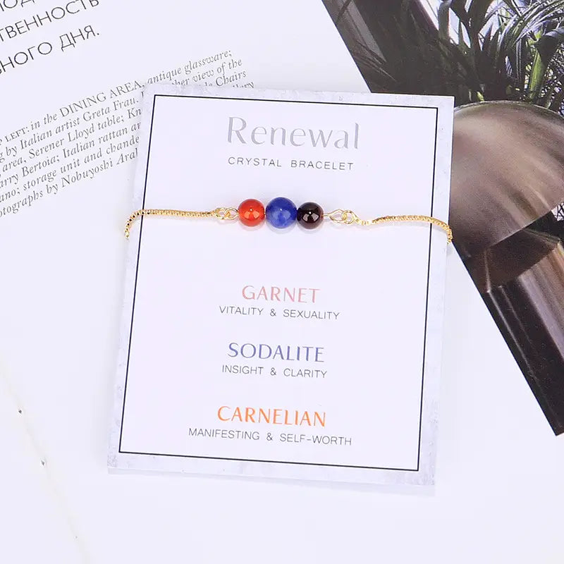 Gold Chain Empowerment Bracelets - Renewal - 6 Pcs