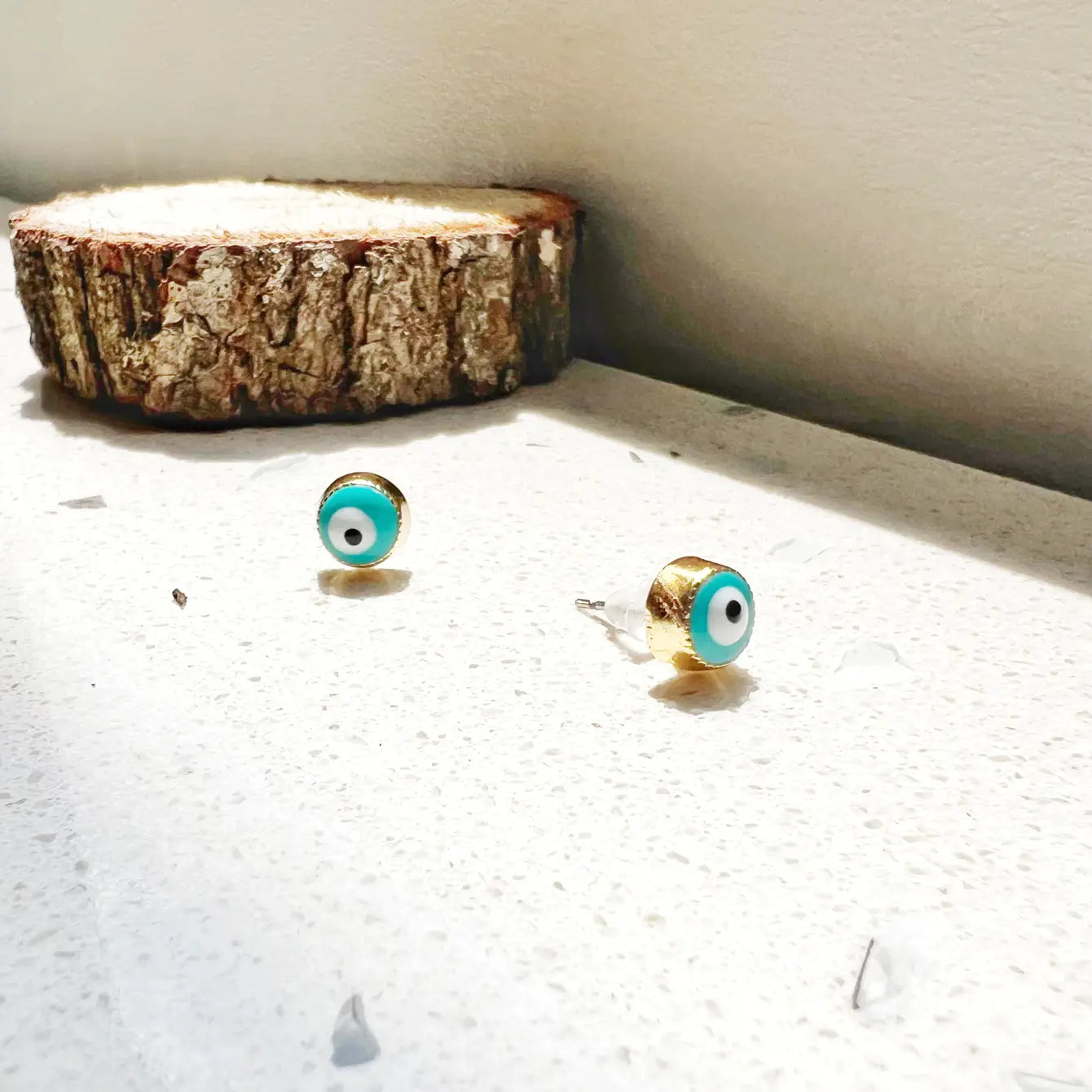 Evil Eye Protection Earring with Display - 24 Pairs