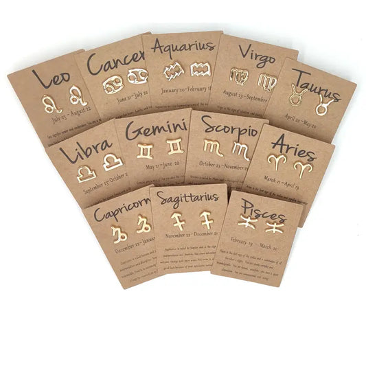 Zodiac Earrings Display-24 Pairs
