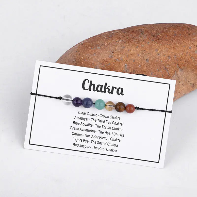 Energy Mantra Bracelets -Chakra- 6 Pcs
