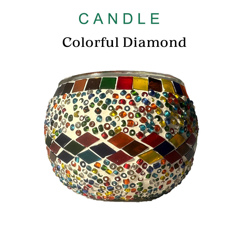 DIY Turkish Mosaic Candle Holder Kit - 4 Kits