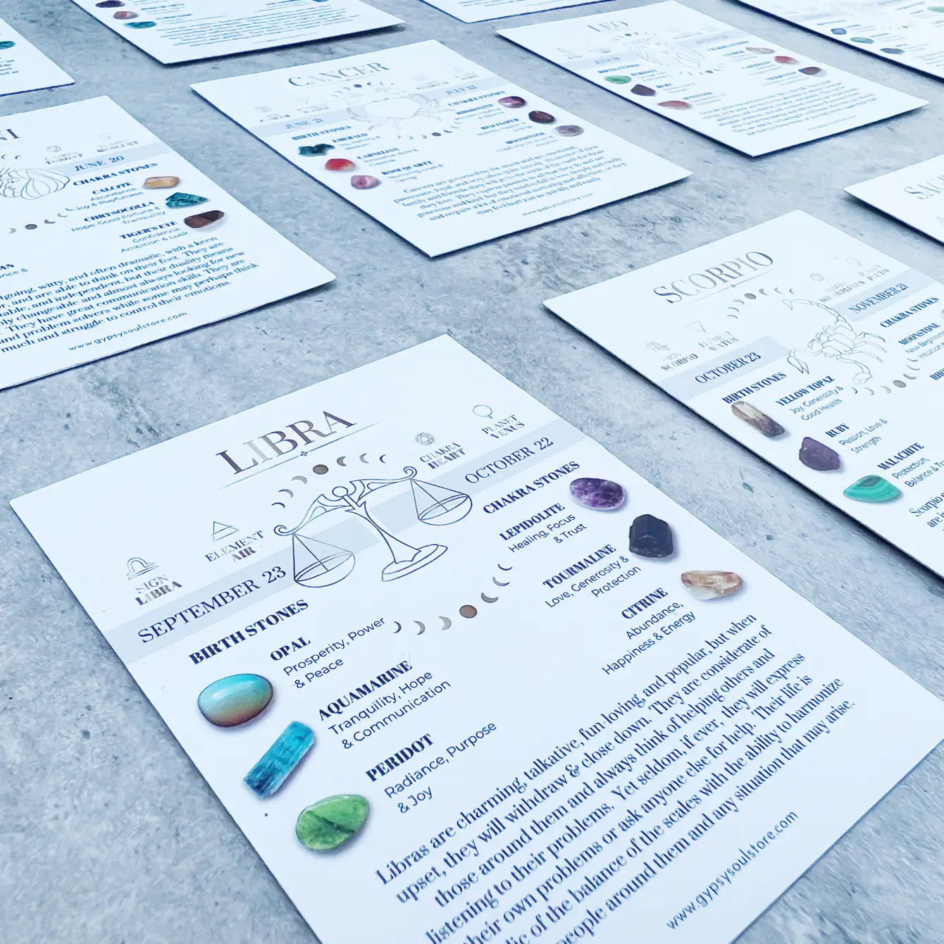 Zodiac Astrology Card - 60 Pcs