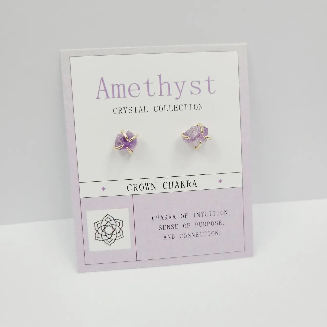 Birthstone Crystal Chakra Earrings - 12 Pairs