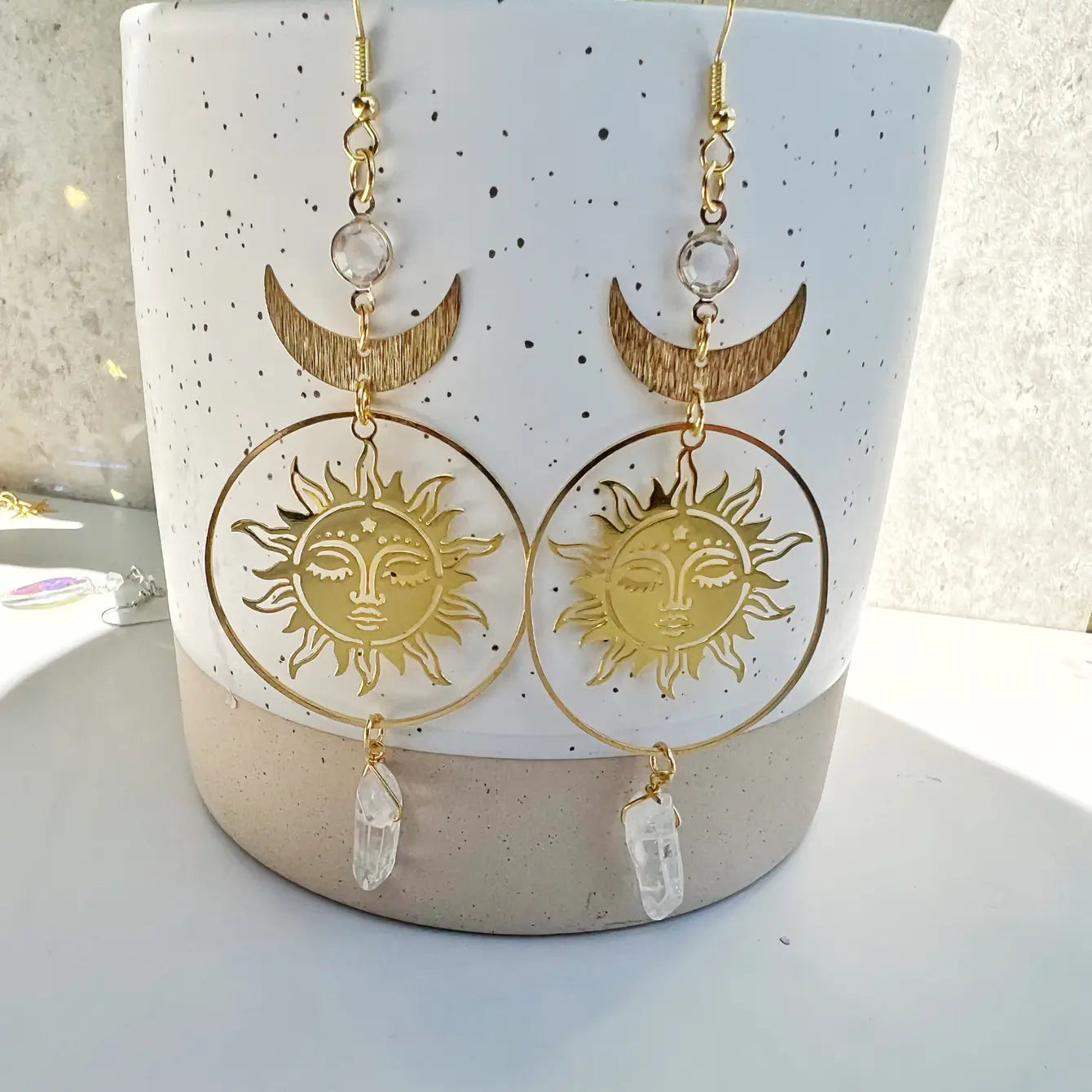 Celestial Crystal Earring Collection- Assortment 14 Pairs