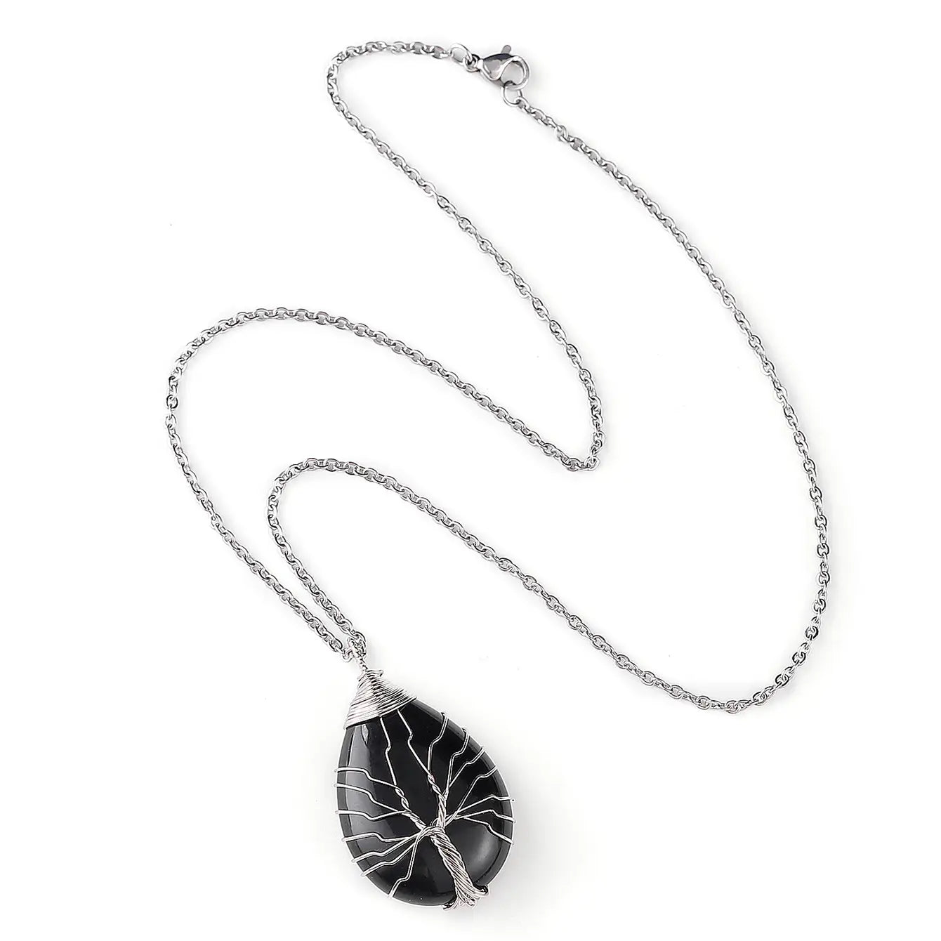 Tree of Life Wire Wrapped Necklace - Assortment 12 Pcs