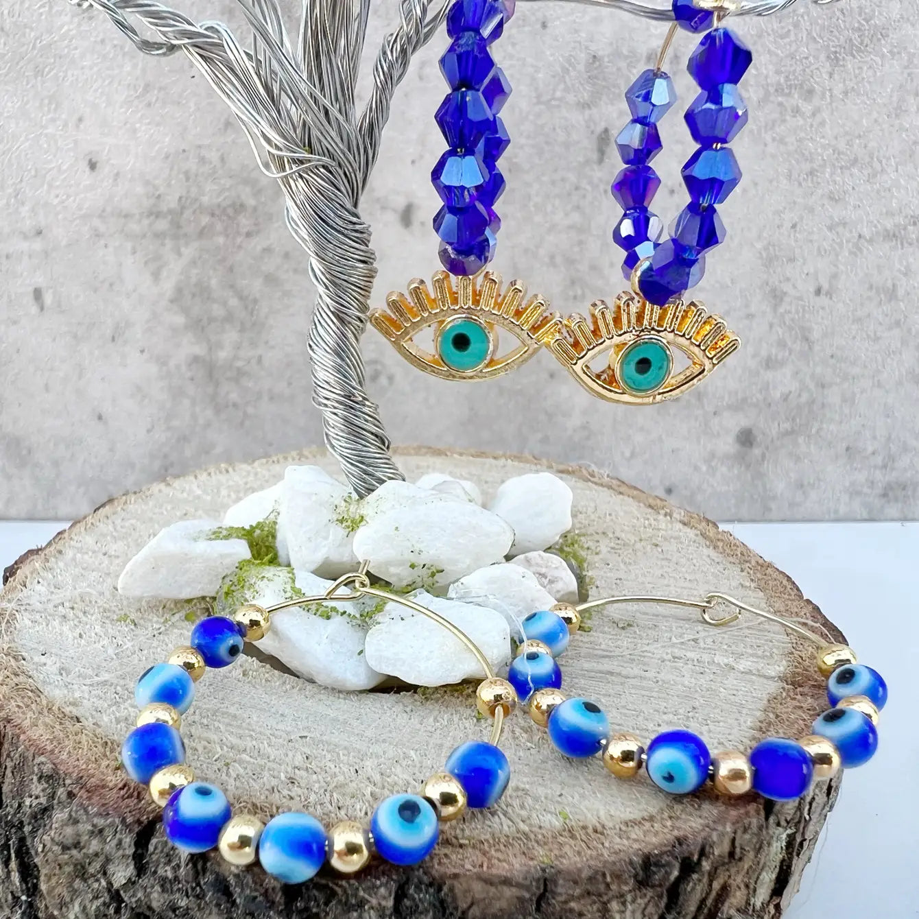 Evil Eye Protection Earrings - Assortment of 12 Pairs