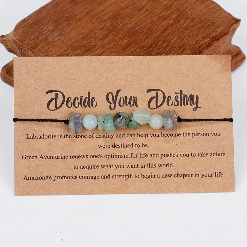 Motto Bracelets-Decide Your Destiny-6 Pcs