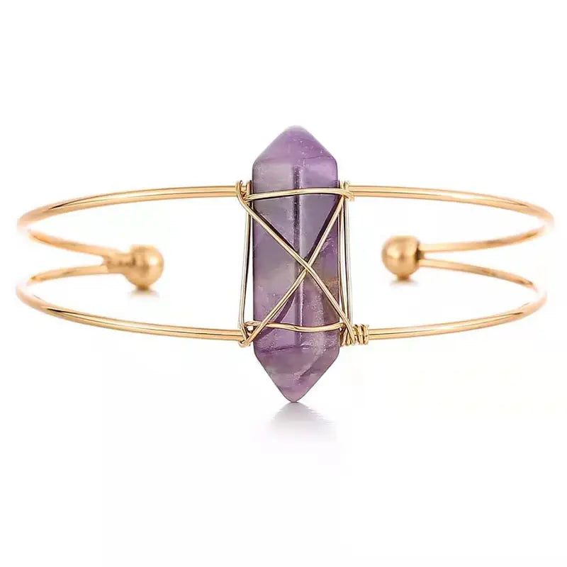 Crystal Cuff Bracelet - Assortment 10 Pcs