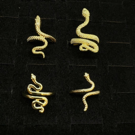 Gothic Wrap Around Snake Ring - Assortment 10 Pcs