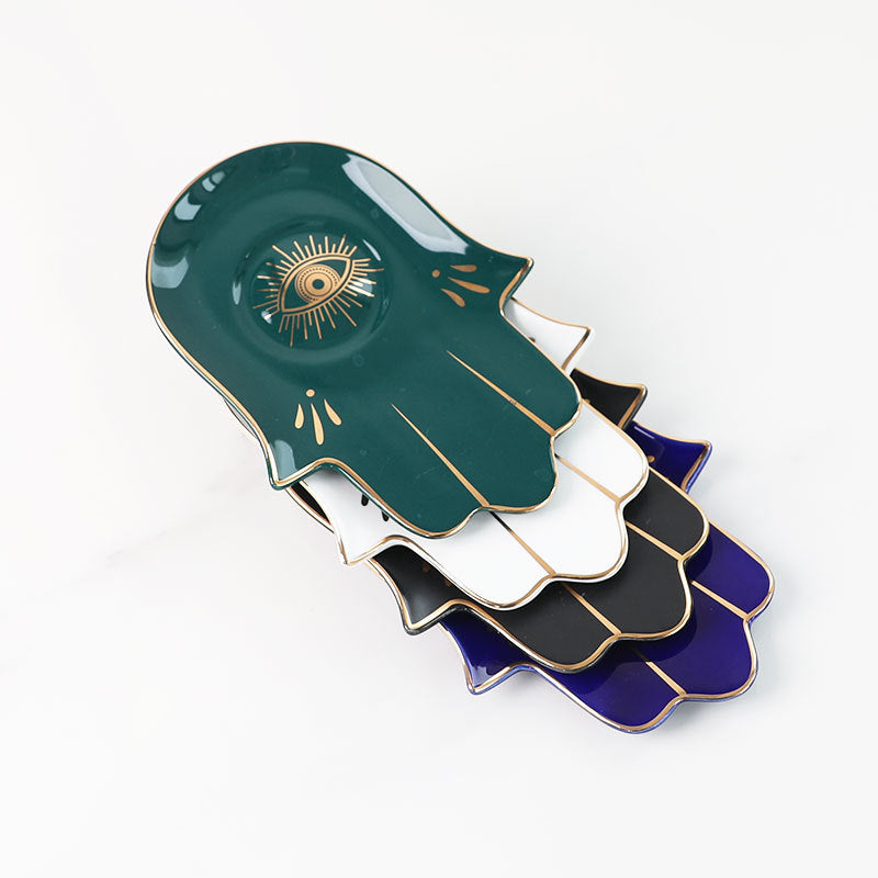 Evil Eye Hamsa Dish - 8pcs