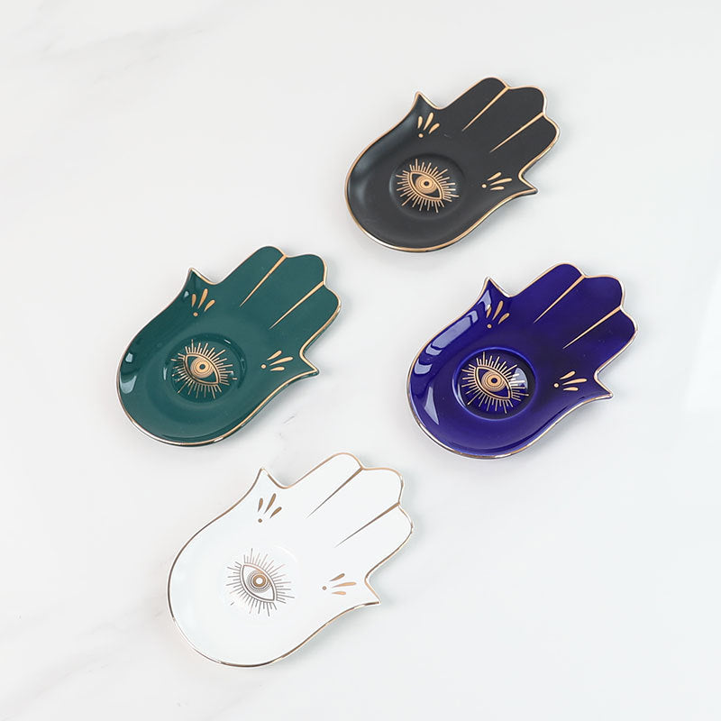 Evil Eye Hamsa Dish - 8pcs
